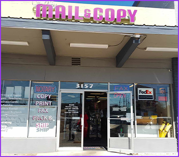 Gentilly mail and copy center store front